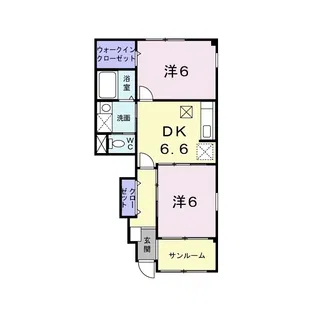 ラ プロヴァンス【1階】の間取り