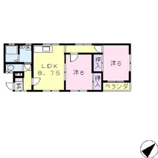 ハイツM・T【102号室】の間取り