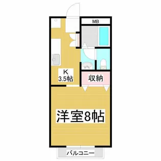 ホーユーコンホートⅠ【203号室】の間取り