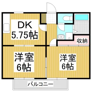ホーユーコンホートⅡ【2階】の間取り