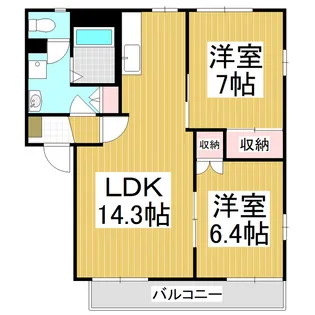 フレグランスソフィア A【1階】の間取り