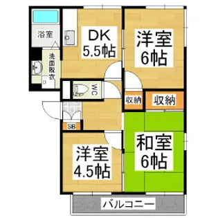 フレグランス伊藤【101号室】の間取り