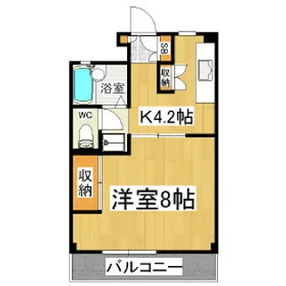クロックパレス【301号室】の間取り