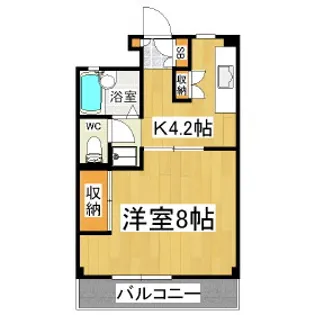 クロックパレス【3階】の間取り