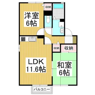 アネックス小松【102号室】の間取り