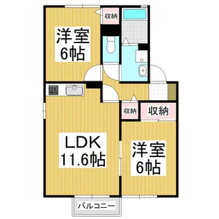 アネックス小松【1階】の間取り