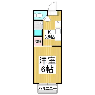 メゾン猿橋【210号室】の間取り
