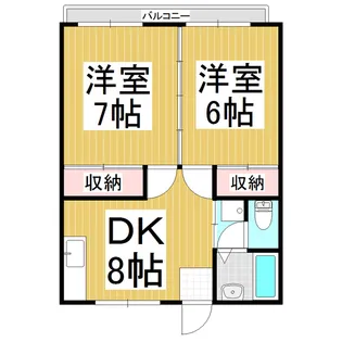 メゾンワタヤ【201号室】の間取り