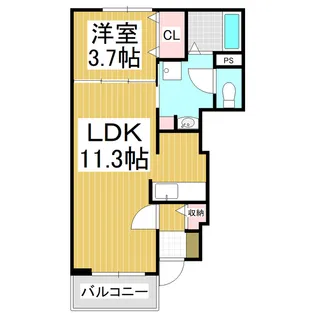 ラグーナ沢村【1階】の間取り