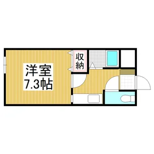 サンライズ梓【205号室】の間取り