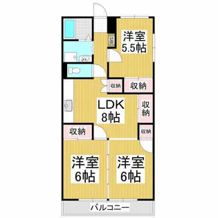 3LDKの間取り画像