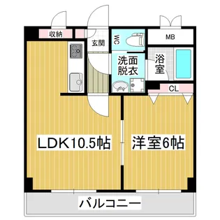 カステージュ松本【305号室】の間取り