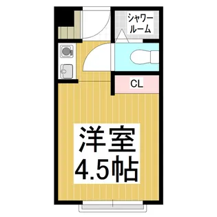 STELLA【104号室】の間取り