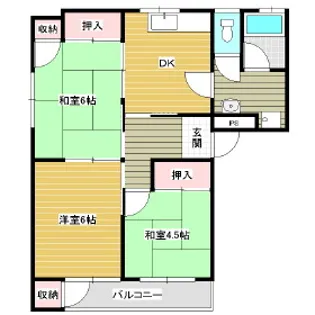 クローバーヒル【201号室】の間取り