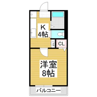シャトーHIRO Ⅲ【302号室】の間取り