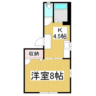 フレグランスエース【101号室】の間取り