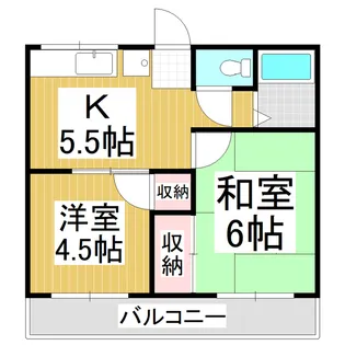 林コーポ【103号室】の間取り