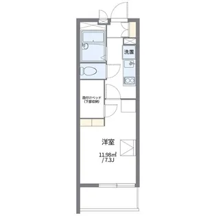 レオパレス庄内【304号室】の間取り