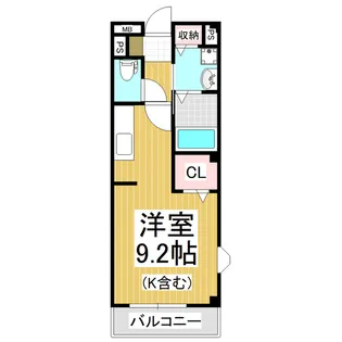 スカイビレッジ21【101号室】の間取り