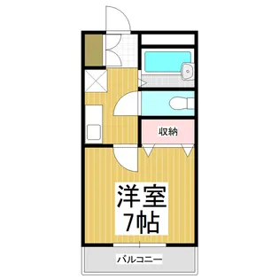 レジデンス923下諏訪【M-8号室】の間取り