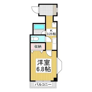 レジデンス923下諏訪【N-9号室】の間取り