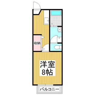 フレグランスあづみA【108号室】の間取り