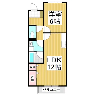Surplus Two Riverside Hill寿A【101号室】の間取り