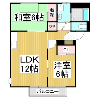 サープラスもも【201号室】の間取り