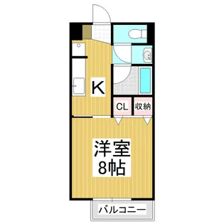 Surplus One Lilas【203号室】の間取り