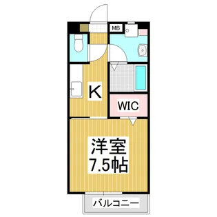 ビューティー・クリアスカイ北大出【106号室】の間取り