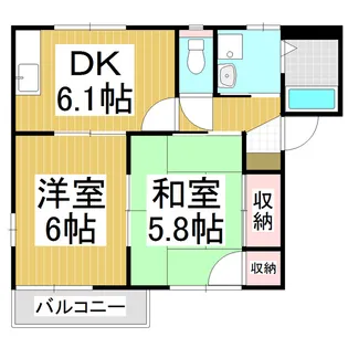 フレグランスシャルム【2階】の間取り