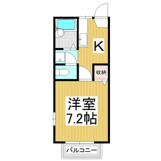 フレグランス旭【202号室】の間取り