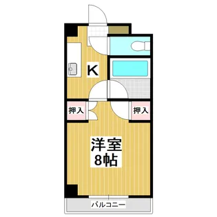 ハイツサンフラワー【305号室】の間取り