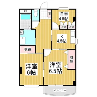 マンションリプル【301号室】の間取り