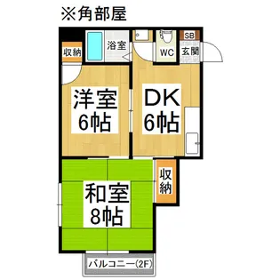 ビューラーコマツ【106号室】の間取り