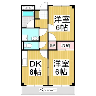 リンピアスパークル【102号室】の間取り