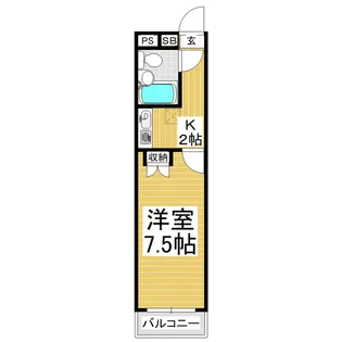 ピッコロソネハラ【102号室】の間取り