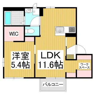 フレグランスアゼリアB【2階】の間取り