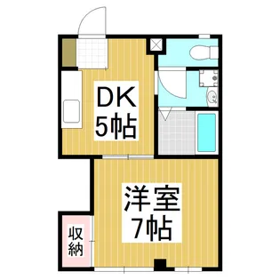カイセー三芳【1階】の間取り