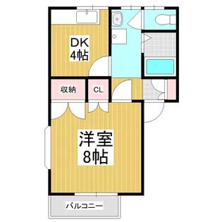 メゾン並柳B棟【201号室】の間取り