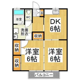 コーポリヴハウス【301号室】の間取り