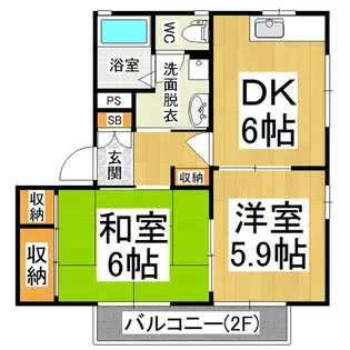 フレグランスMIYA【1階】の間取り