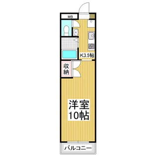 グランデール中町【4階】の間取り