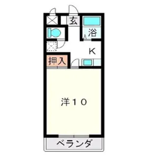 コーポラスりる【106号室】の間取り