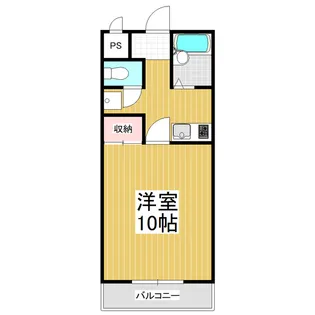 コーポラスりる【203号室】の間取り