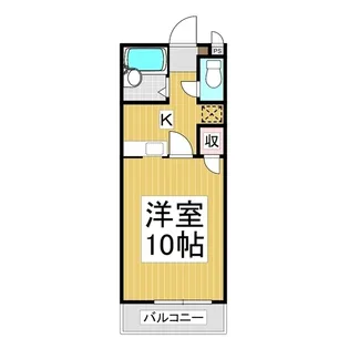コーポラスりる【102号室】の間取り