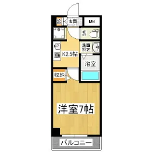 ロワール中央ビル【803号室】の間取り