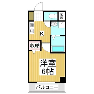 ロワール中央ビル【803号室】の間取り