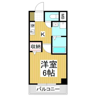 ロワール中央ビル【406号室】の間取り
