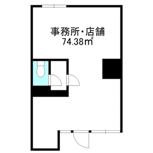 ロワール中央ビル【1Fminami号室】の間取り